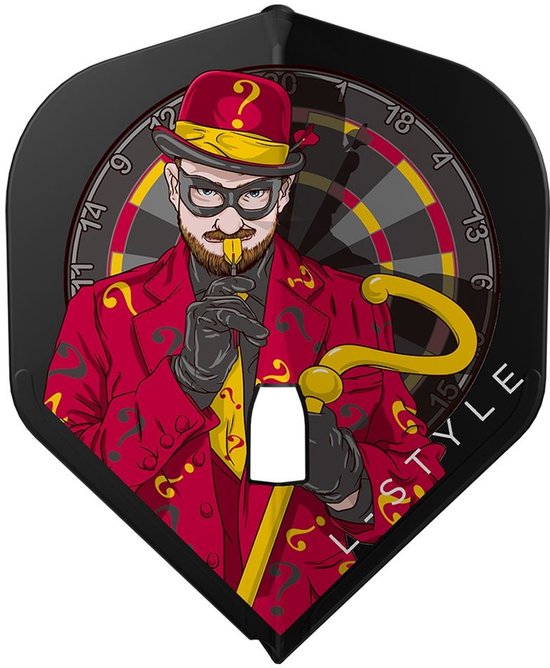 L-Style Champagne L1 Brian Raman V1 Black - Dart Flights van L-Style — afbeelding 3