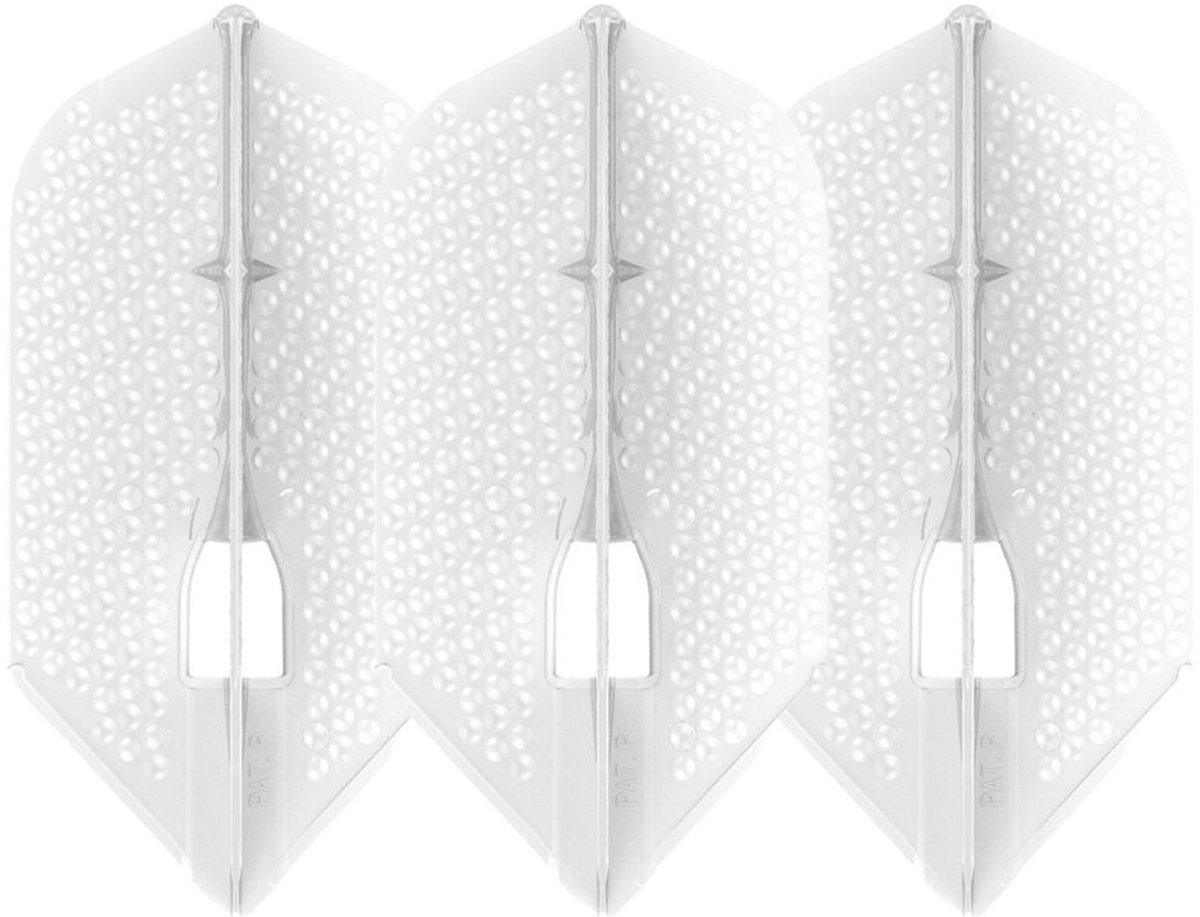 L-Style Champagne L6D Dimple Slim Pearl White - Dart Flights