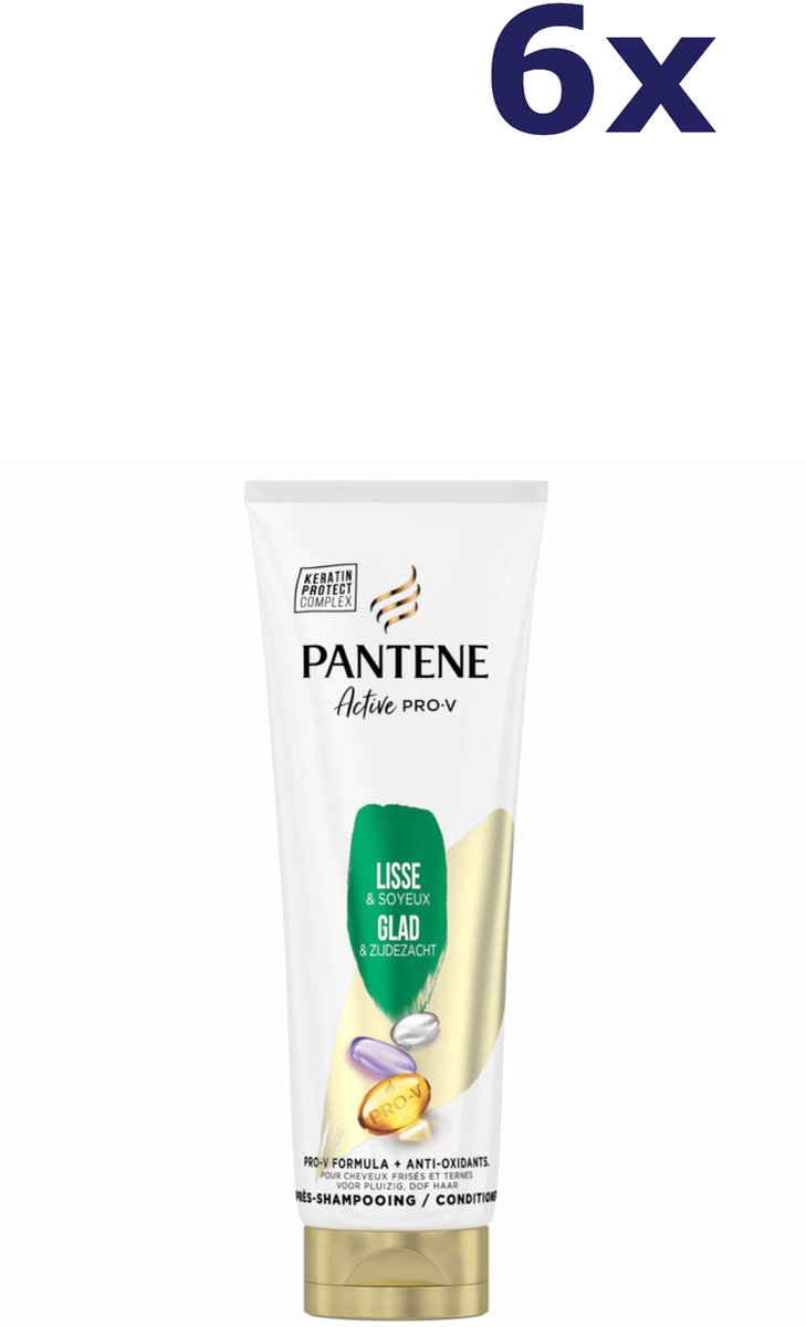 6x Pantene Conditioner Smooth & Sleek 200 ml