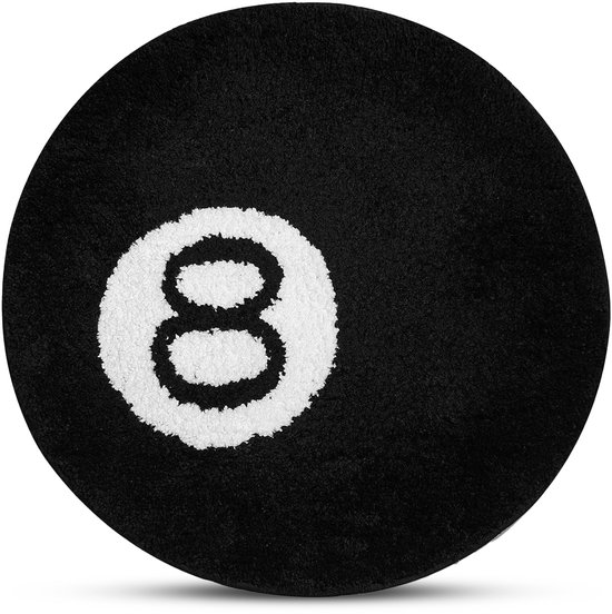 Tapis 8 Ball - Tapis - Tapis 8 Ball - 60 cm - Tapis rond - Tapis 8 balles