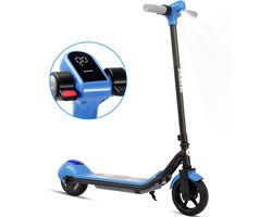 【BLACK Friday Deals】Vankel Elektrische step voor kinderen- Bereik tot 10km - 110W Motor - Maximum 14 km/u - 6.5 Zoll Banden - Maximale Belasting 60kg - Opvouwbare Kinderstep voor 6-12 jaar - Blauw