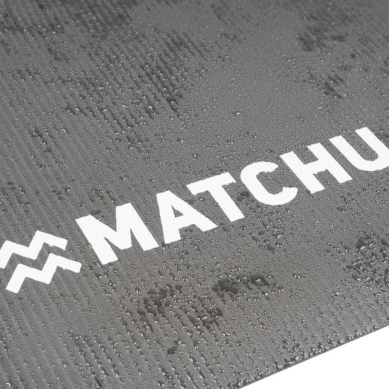 Matchu Sports - Fitness mat - Yogamat - Sportmat - Fitnessmat - Met draagkoord - 180 cm x 60 cm x 0,9 cm - Grijs - NBR