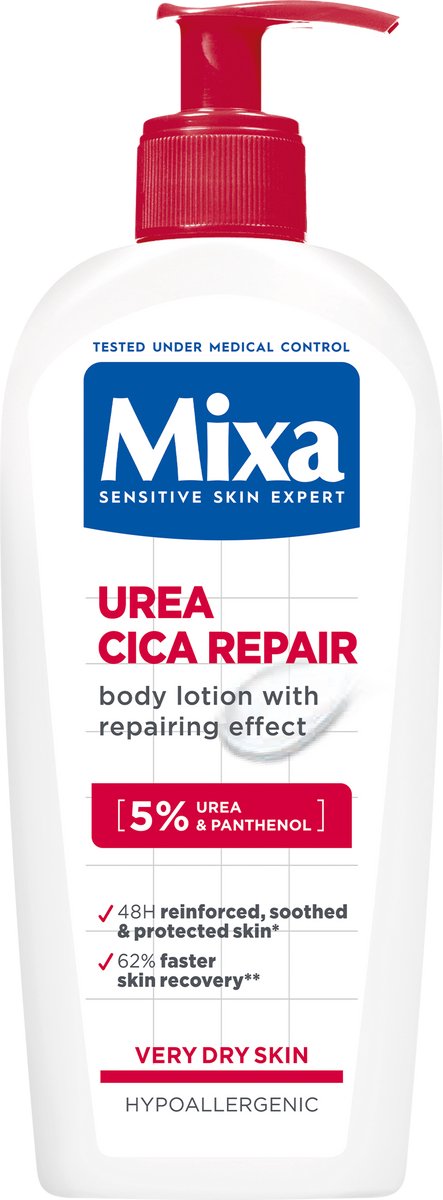 Mixa Urea Cica Repair Herstelondersteunende Bodylotion - Droge en Ruwe Huid - Lichaam en Handen - 250 ml