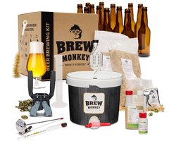 Brew Monkey Premium Tripel - Bierbrouwpakket - Zelf Bier Brouwen Bierpakket - Gadgets Mannen - Verjaardagscadeau voor Mannen - Verjaardag cadeau - Origineel bier Cadeau - Uniek kerstcadeau