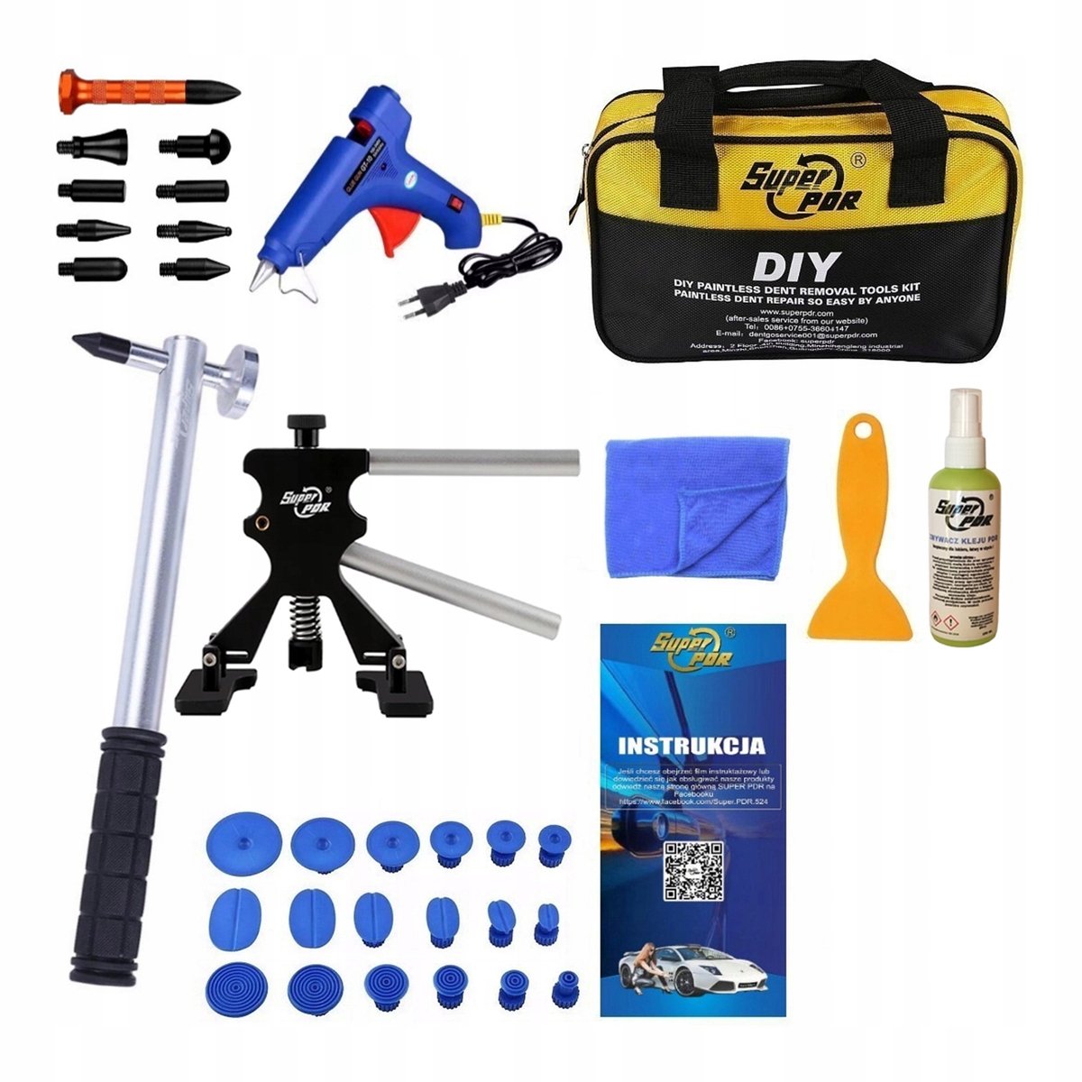 Set voor het verwijderen van deuken - PDR reparatiegereedschap