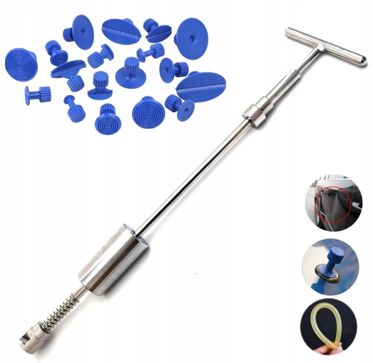 Magneetloze Deksels - 1kg - 18 PDR Adapters - Deukverwijderraar