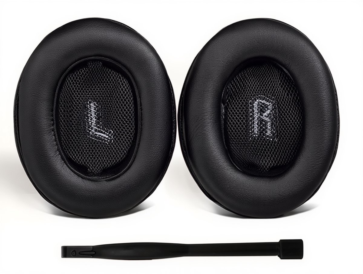 Set Oorkussens voor JBL Koptelefoon - E55BT Oorkussen - E55BT - Proteïneleer met Traagschuim