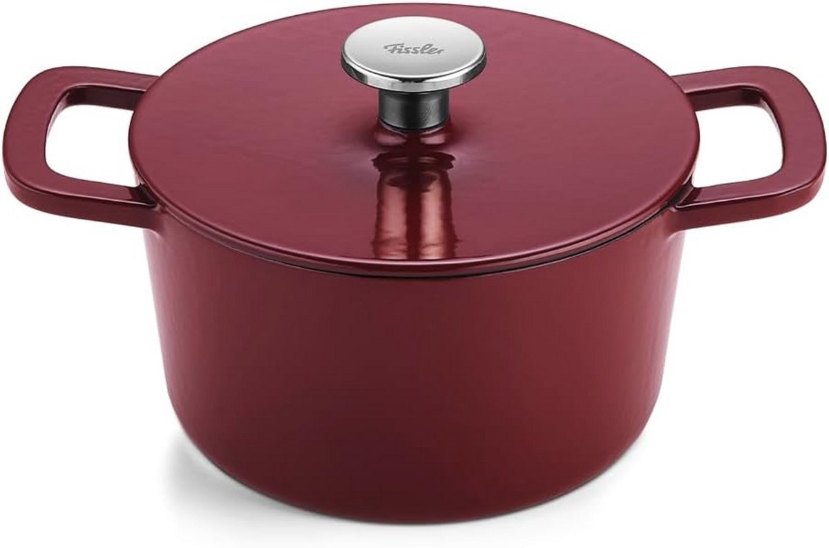 Emaillierte Gietijzeren Casserole met Aroma Star Functie - 20 cm