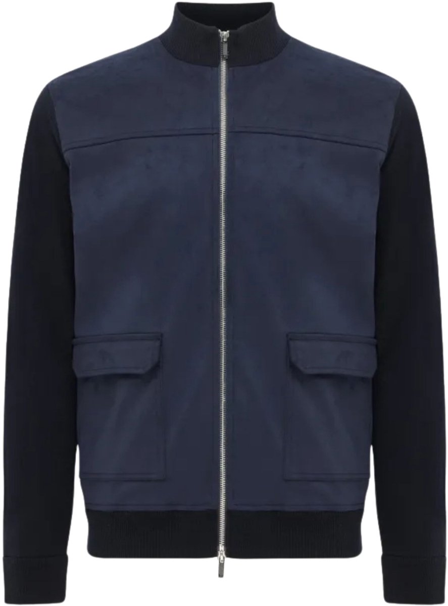 Gentiluomo - Jas Donkerblauw Gentiluomo Jacket Zip Ls Jackets Donkerblauw K4173-263