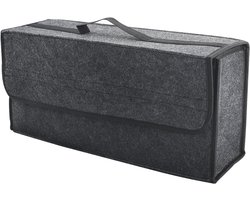 Famanu – Kofferbakorganizer - kofferbakorganizer opslag met deksel - opvouwbare antislip opbergtas voor auto-gereedschap en interieur declutter - geschikt voor alle voertuigen