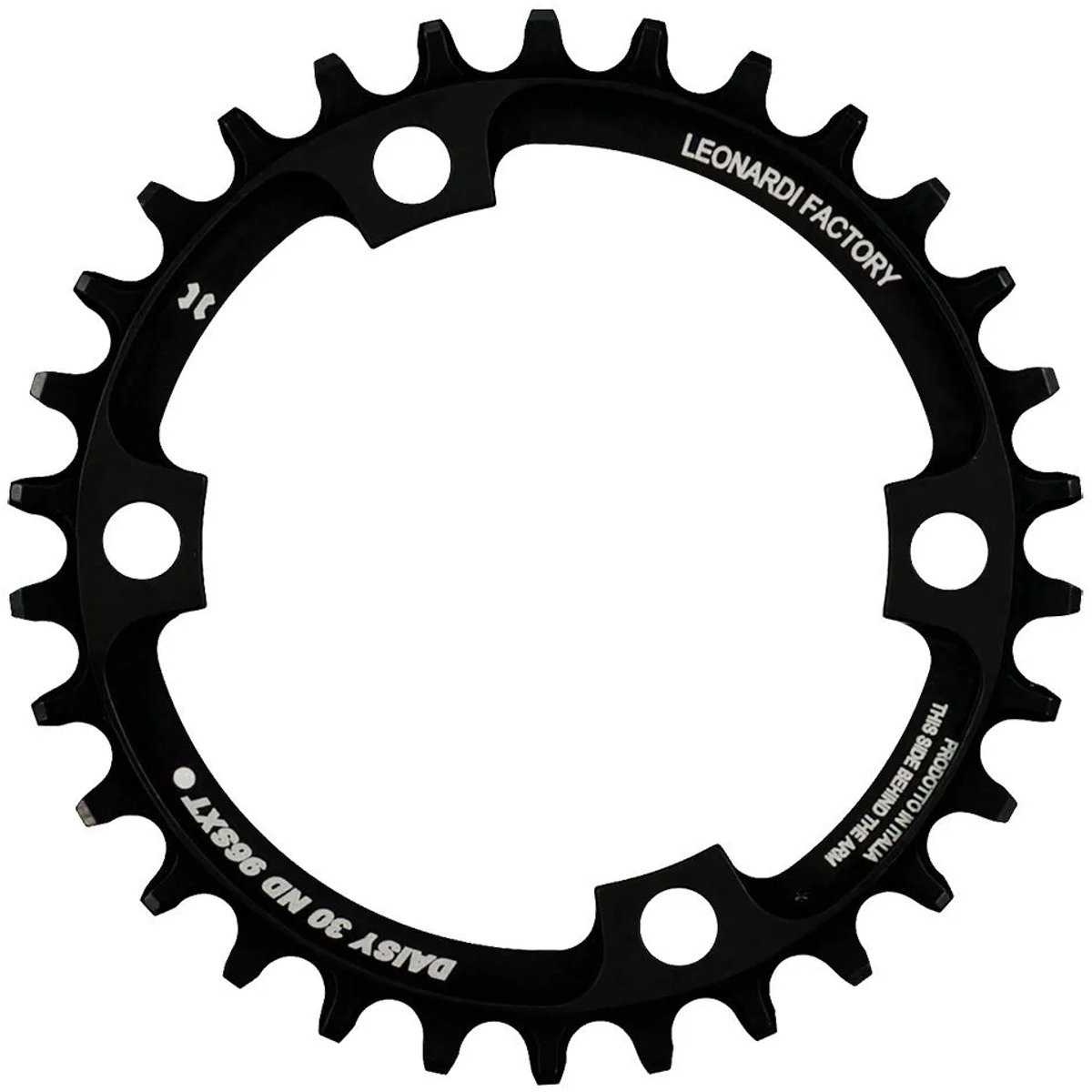 Leonardi Racing Daisy Asymmetric 96 Bcd Kettingblad Zwart 30t