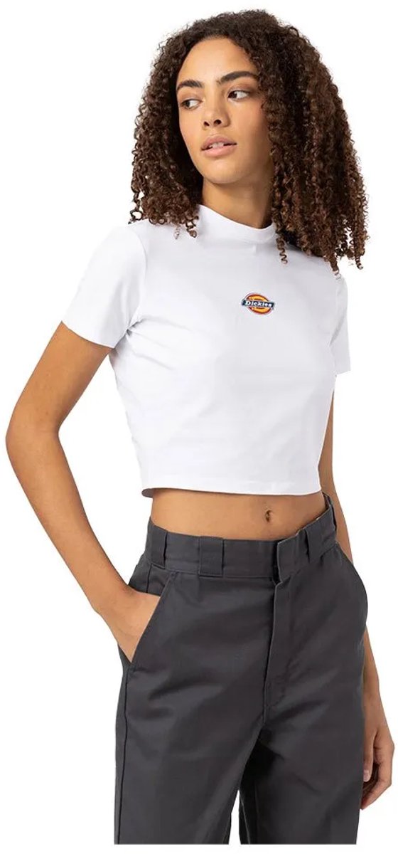 Dickies Maple Valley Korte Mouw Top XL Vrouw Wit