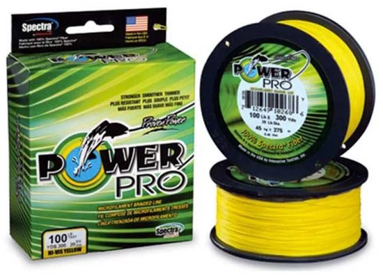 Power Pro Geel - Gevlochten lijn - 0.13 mm - 8 kg - 275 m van Power Pro — afbeelding 4