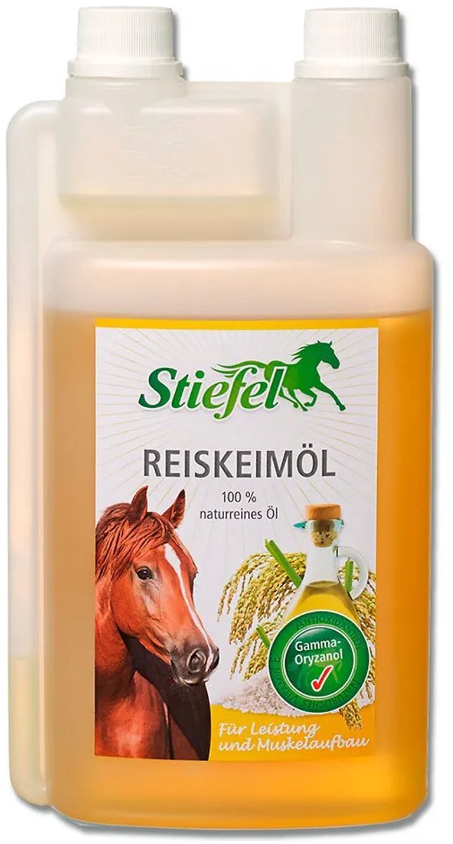 Stiefel Rijstkiemolie voor paarden 1 ltr