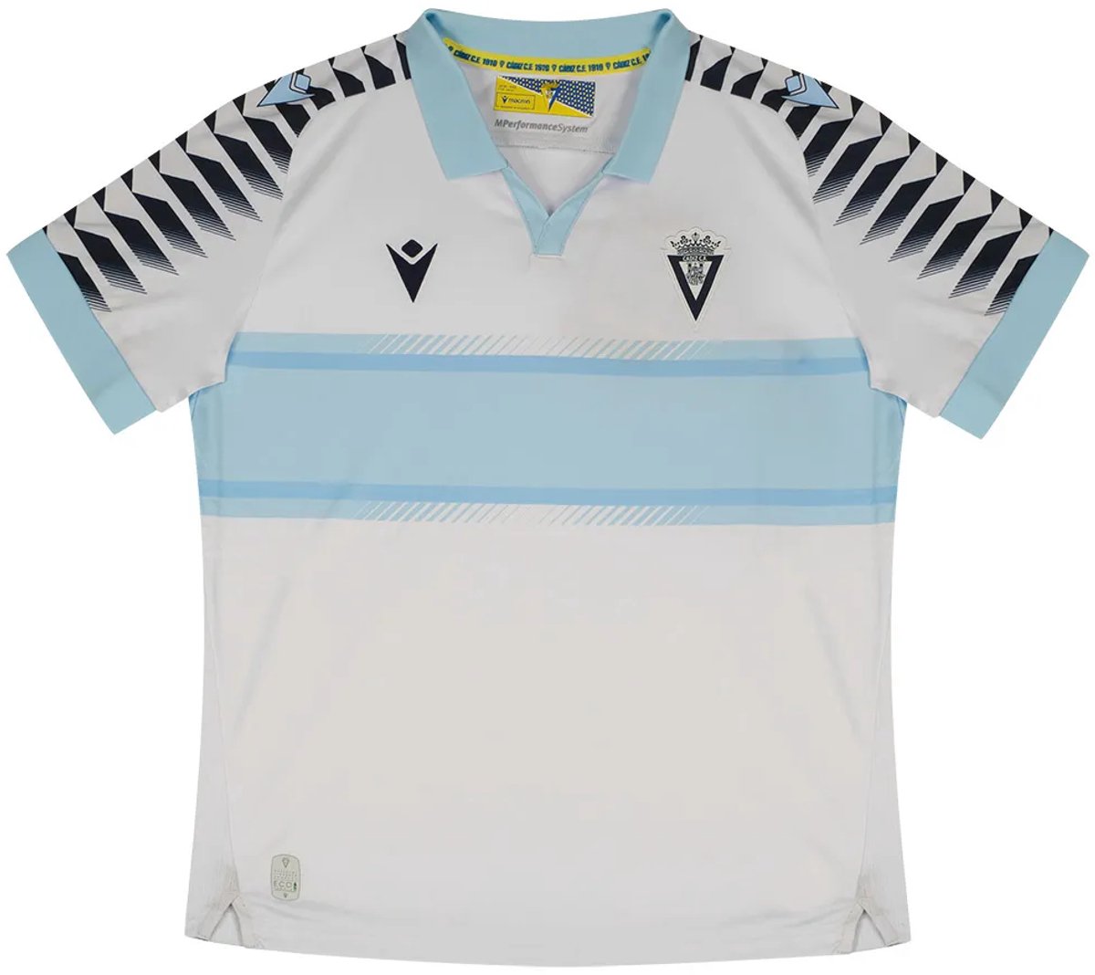 Macron Cádiz Cf 24/25 Weg Korte Mouw T-shirt Junior Wit 13-14 Years Jongens