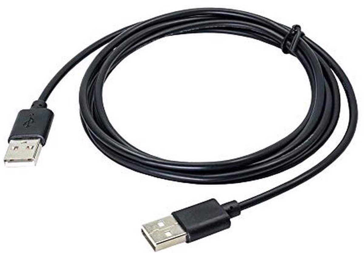 USB 2.0 Stekker A naar Stekker A Kabel - 1,8m Zwart