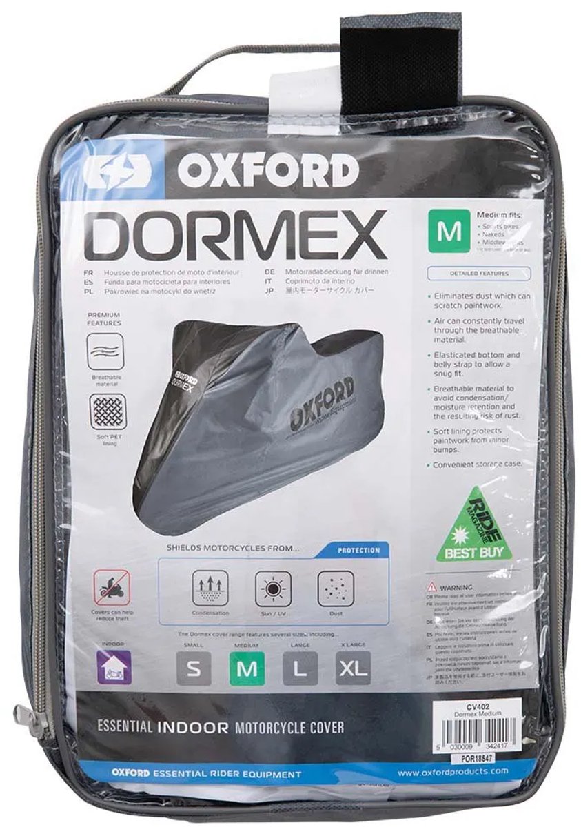 Oxford Dormex Indoor Motorhoes - CV403 - Maat L - Maten: 246 x 104 x 127cm (lx b x h) – foto 6