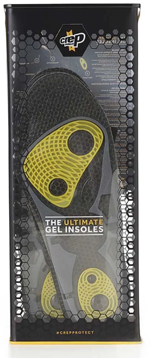 Crep Protect Gel Inlegzolen Zwart EU 36 1/2-38 Man,Vrouw