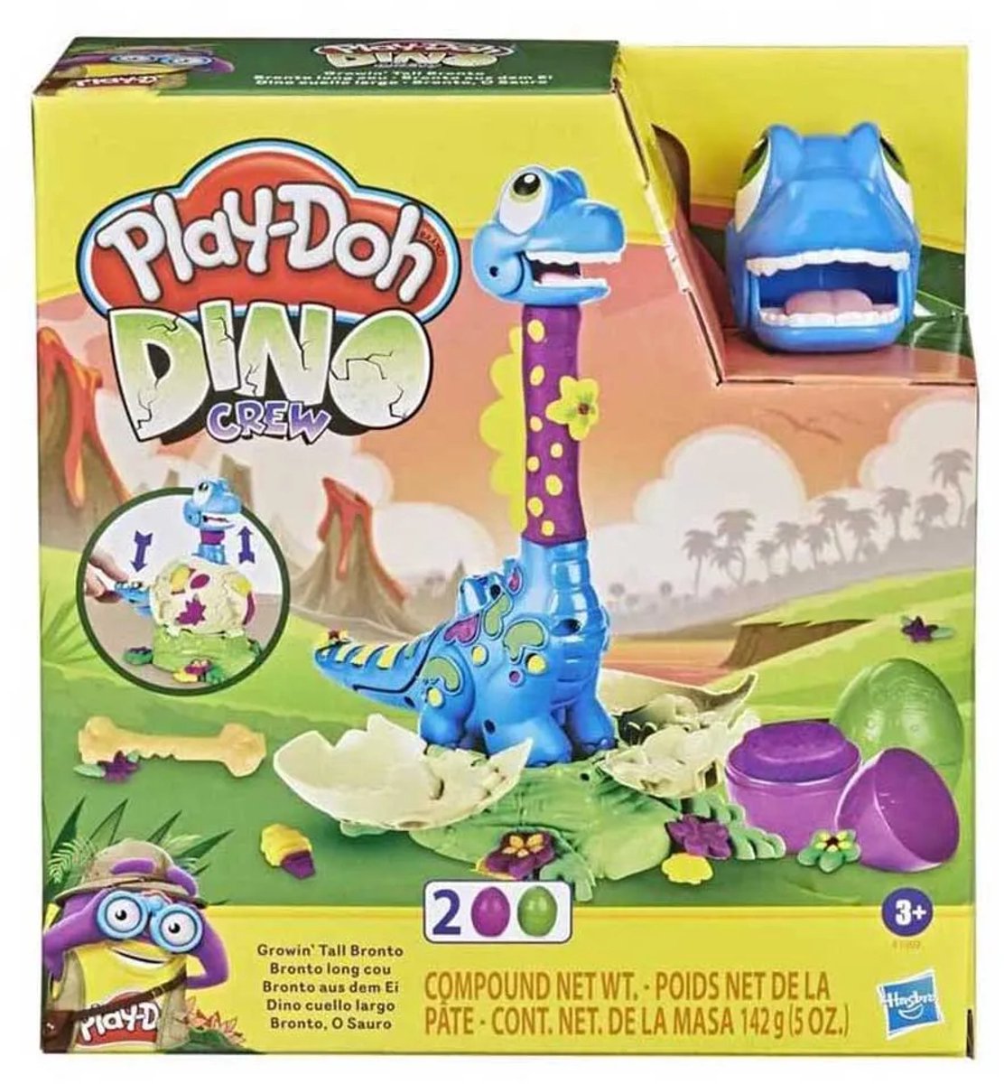Play-Doh Dino Crew Langnek Bronto - Klei Speelset — afbeelding 7