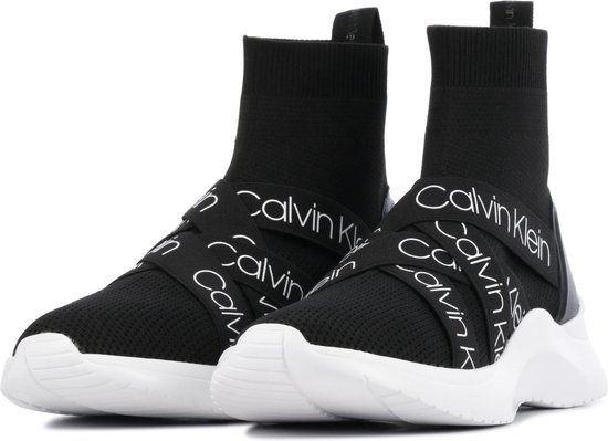 Calvin Klein Vrouwen Sneakers - Umney - Zwart - Maat 39 | bol.com