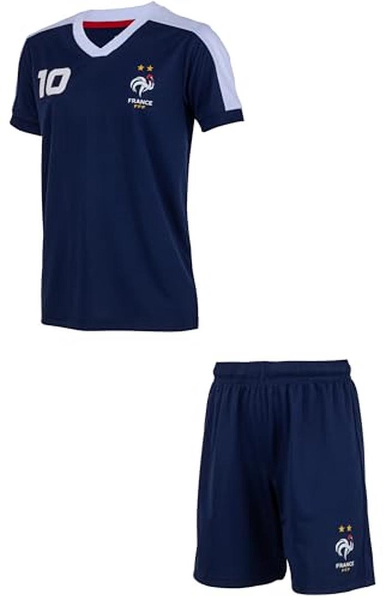 Shirt met Short Nummer 10 van het Franse Voetbalteam