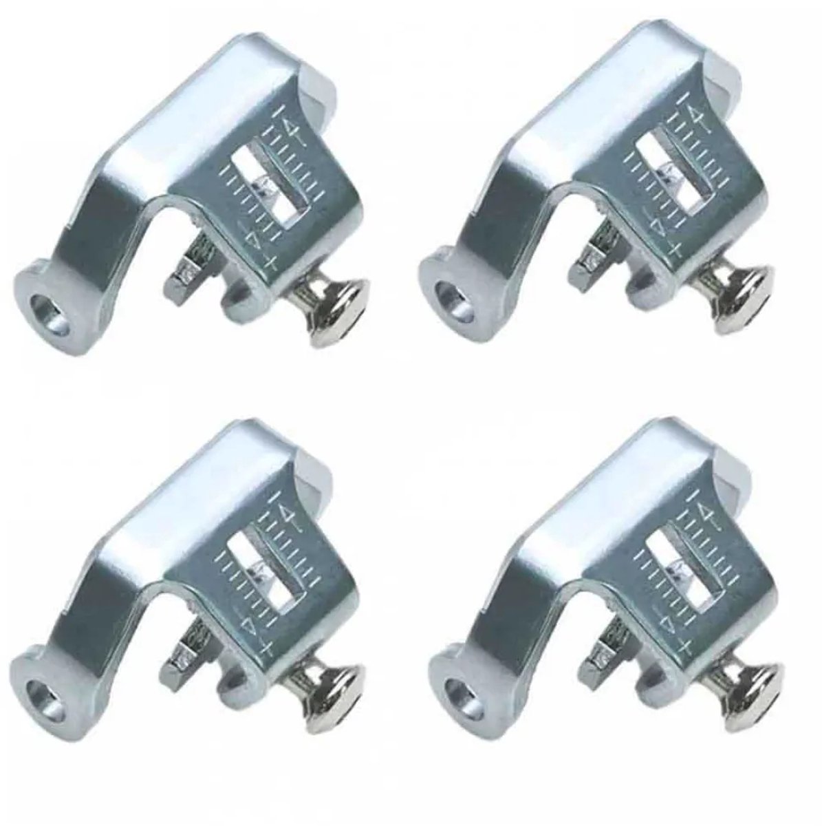 Ht Components Achterste Bevestigingsplaat Voor T2-pedaalplaatje Zilver