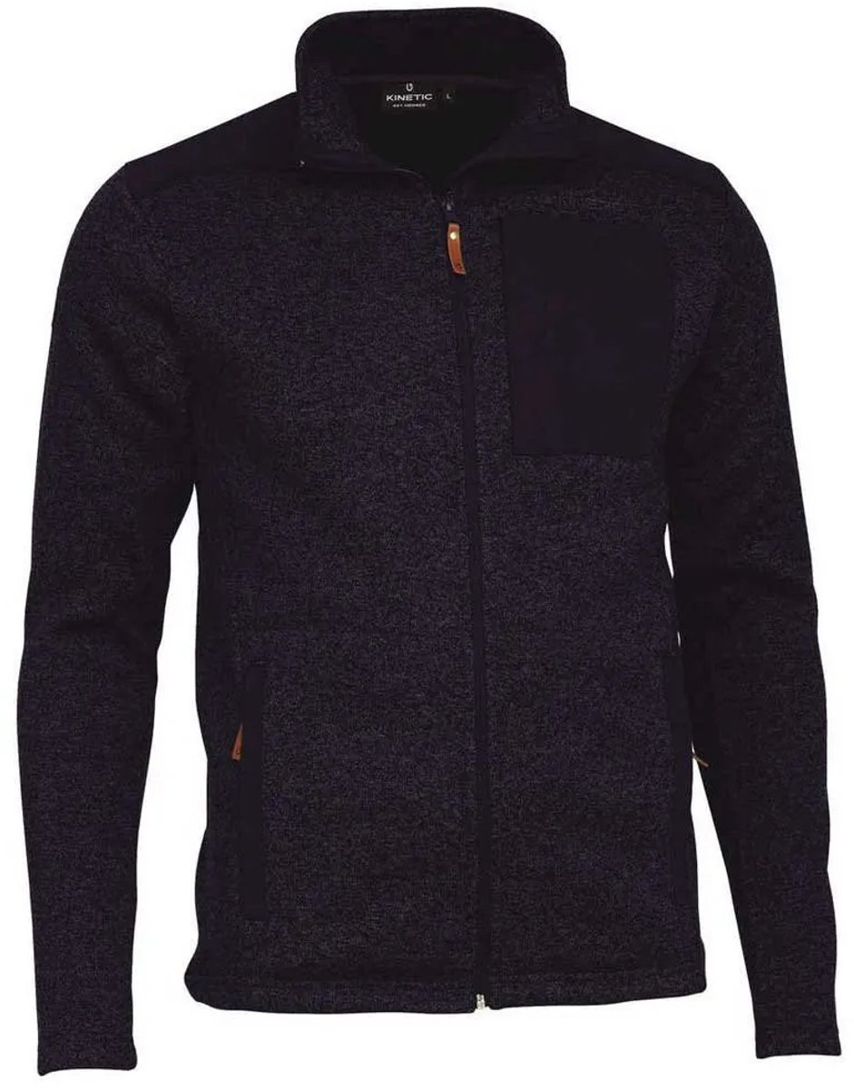 Kinetic Upland Knit Fleece Met Volledige Rits Blauw L Man