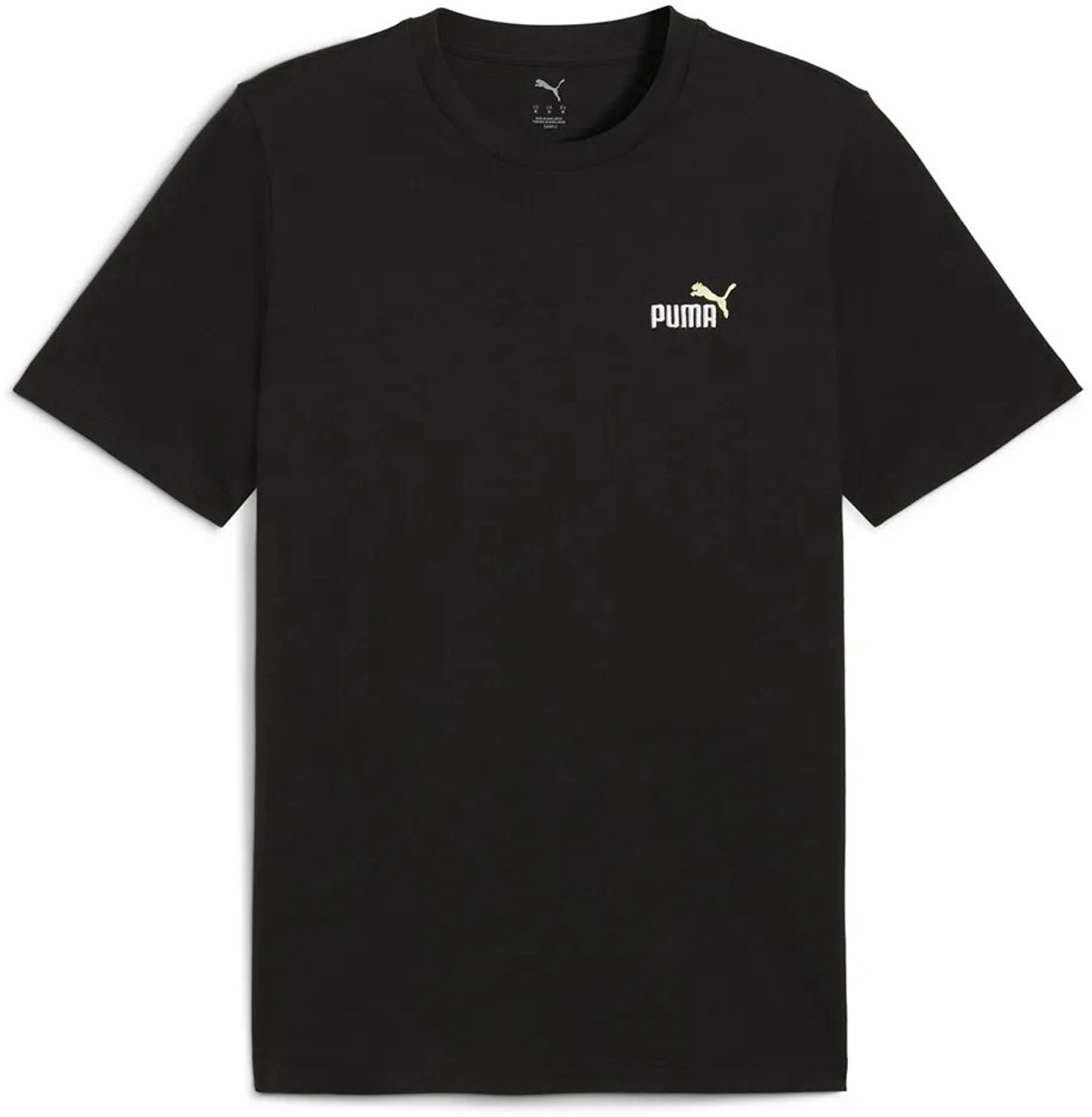 Puma Ess 2 Color Small Nº1 Logo T-shirt Met Korte Mouwen L Zwart
