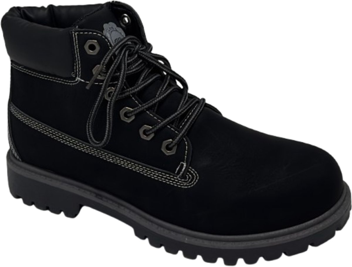 Elong500® - Heren Schoenen - Laarzen Heren - Veterboots - Wandelschoenen voor Heren - Zwart - Maat 40