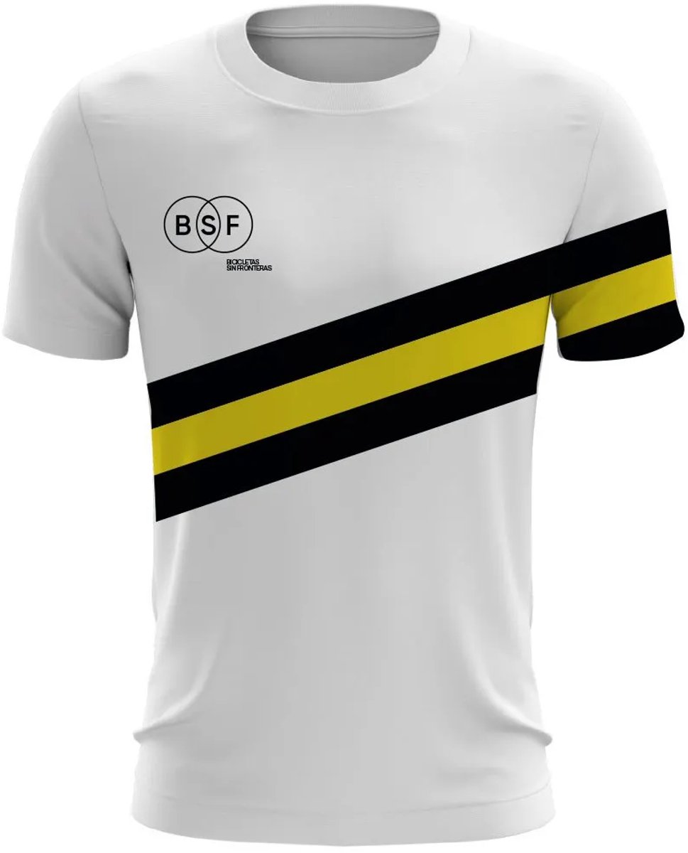 Bsf Bicicletas Sin Fronteras Lavuelta 2023 T-shirt Met Korte Mouwen Vrouw Multicolor