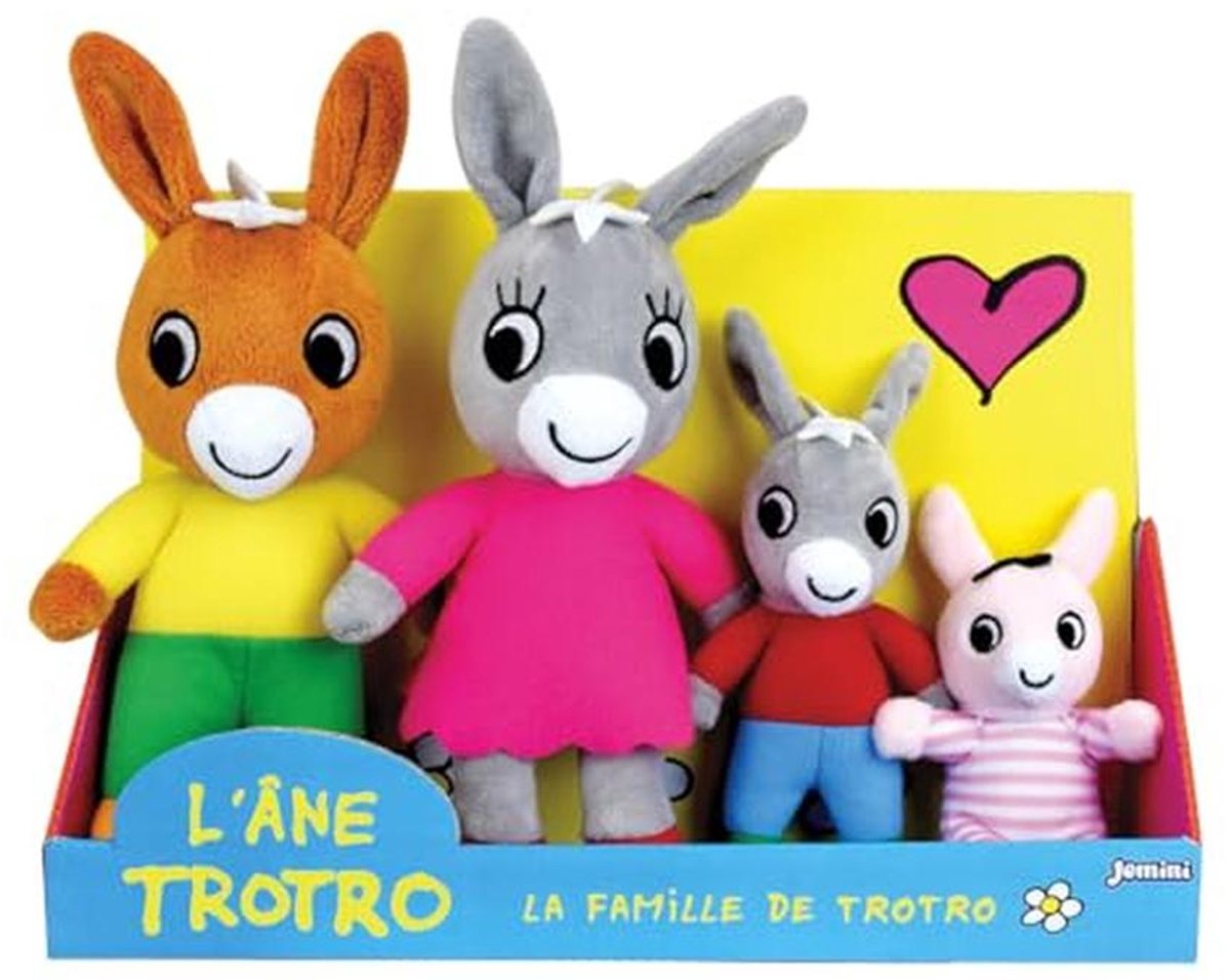 Trotro Knuffel en Familie Set - Zacht Pluche Speelgoed voor Kinderen