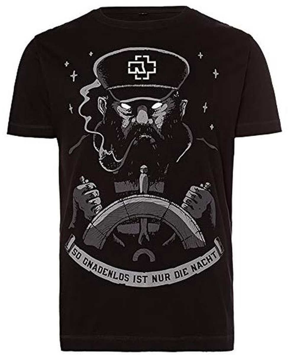 Unisex T-shirt Seemann - Zwart met Multicolor Print