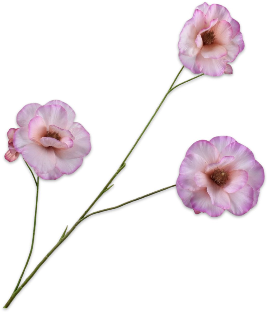 Silk-ka Kunstbloem - roze - H72 cm