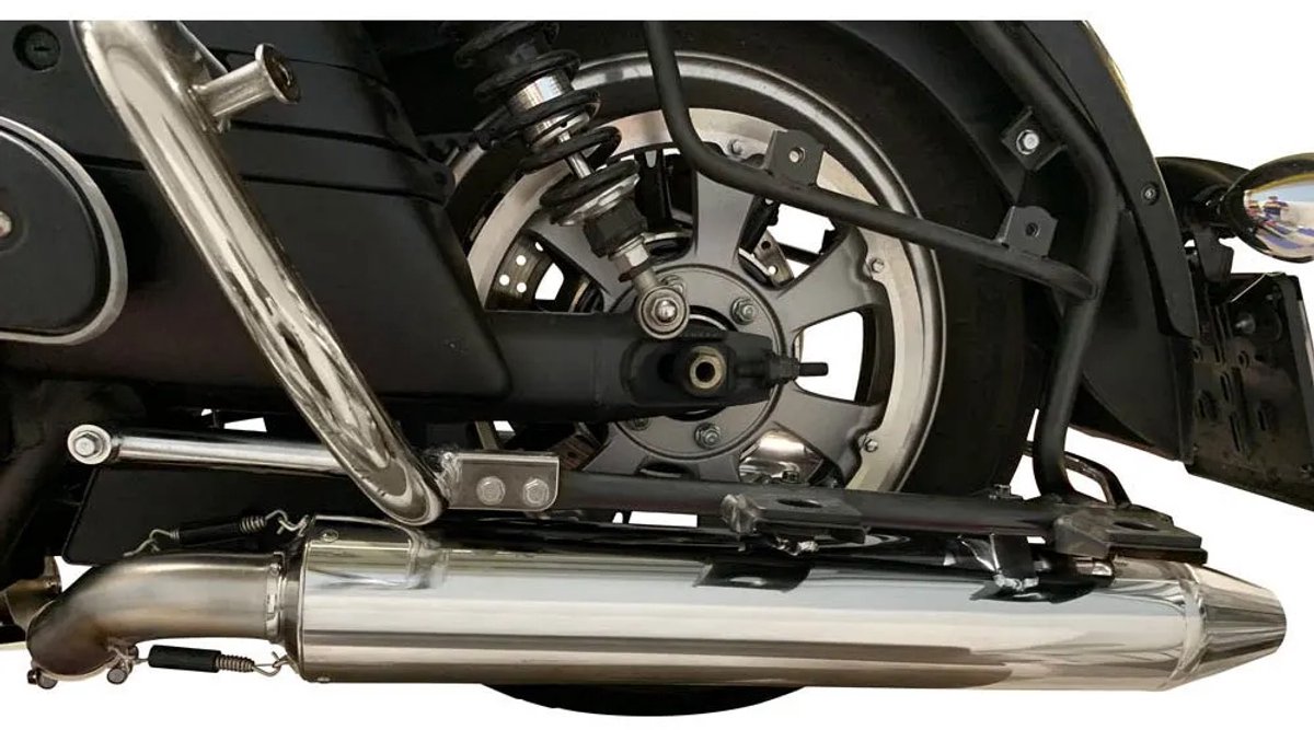 Gpr Exhaust Systems Maxy Deeptone Cruiser Kawasaki Vulcan Vn 1700 Voyager Abs 11-16 Gehomologeerde Uitlaatdemper Zilver Homologated