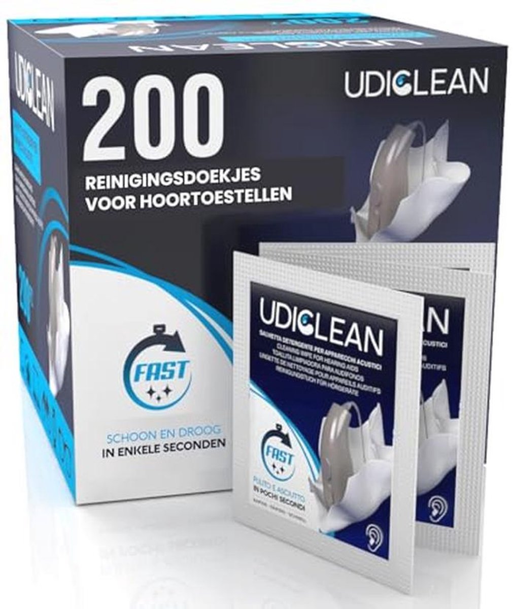 200 Reinigingsdoekjes voor Hoortoestellen en Brillen - Snelle en Effectieve Verzorging