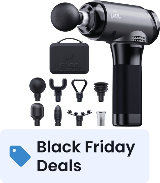 Pace Recovery Massage Gun Elite 1 Grijs Met Verstelbare - Pace - €129,95