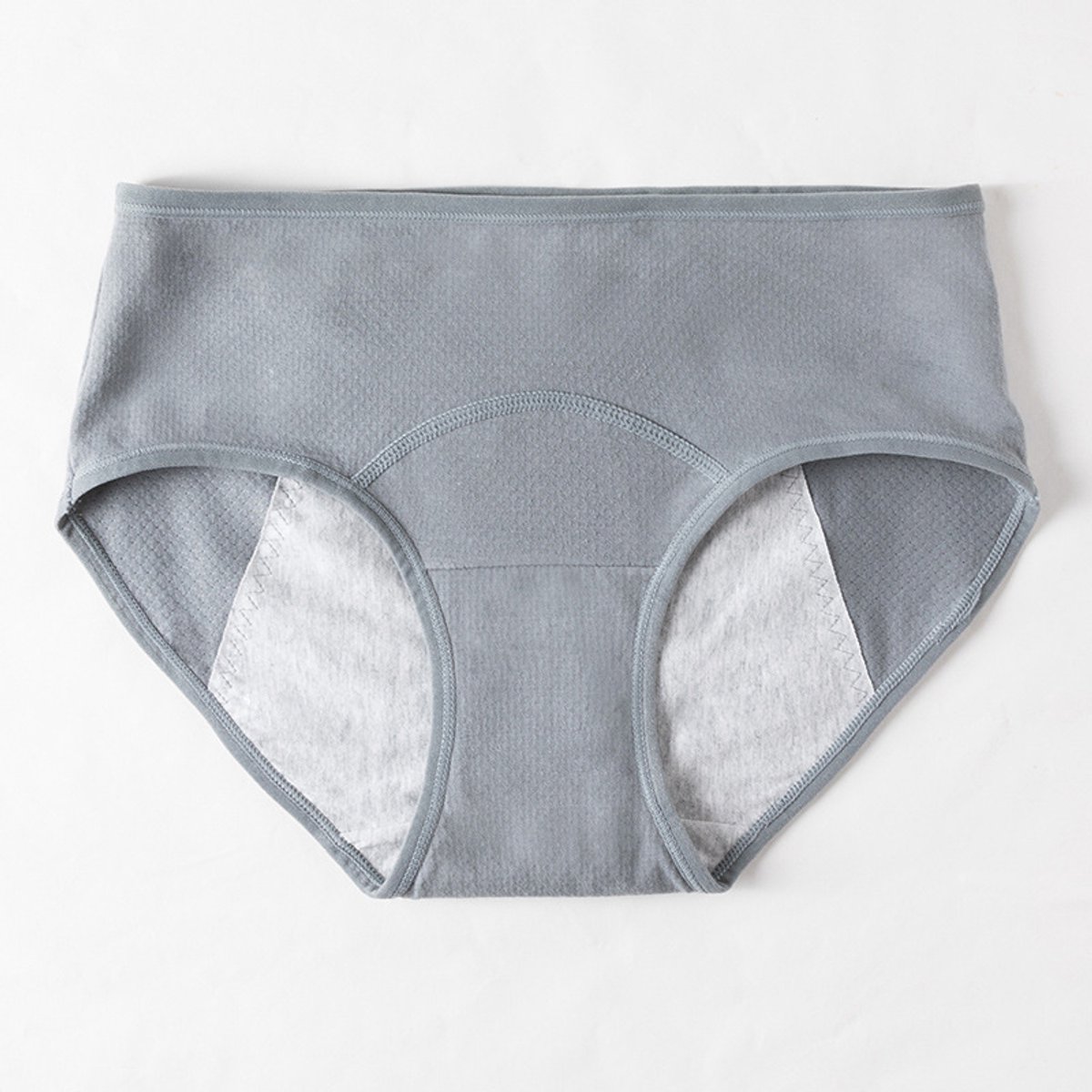 Verpakking van 4 stuks menstruatieondergoed voor dames, lekvrij maandverband, geschikt voor de periode na de bevalling, slips met een middelhoge taille,Legerorchidee-L