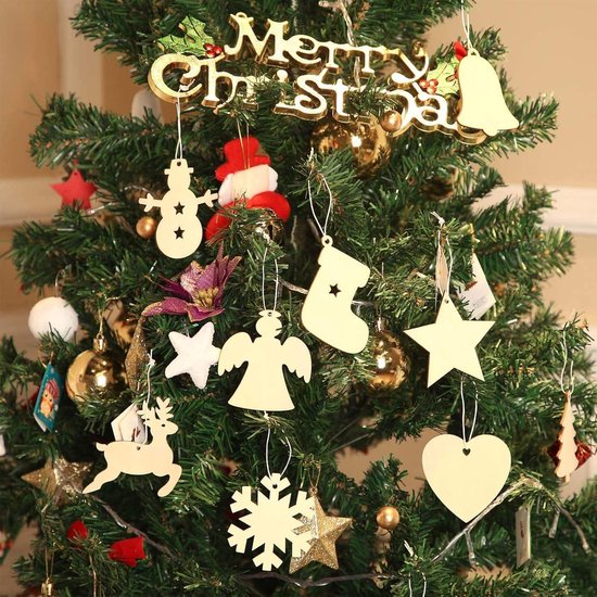 Vilten Peperkoek Huisje Kerstboomdecoratie van Én Gry & Sif