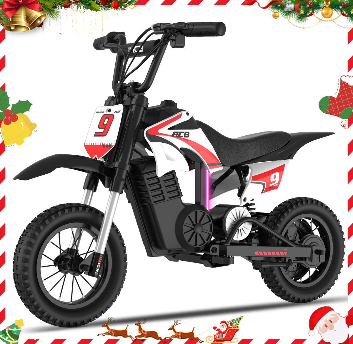 EVERCROSS Elektrische kindermotor - Kindermotor - Accuvoertuigen - 3 tot 12 jaar - Stevig kindermotor - Rood