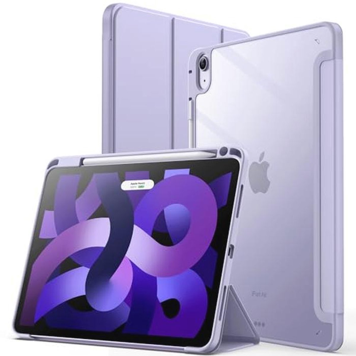 Hoogwaardige Slim Shockproof Hoes voor iPad Air 11 Inch (2024/2025) en 10,9 Inch (2020/2022) - Lila