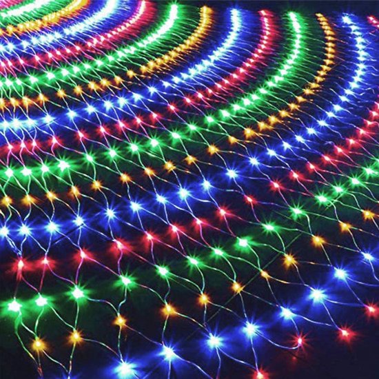 Auting Led-parachute kerstman lichtsnoer, 8 modi, kerstverlichting met timer, geheugenfunctie, hangende kerstverlichting voor binnen en buiten, raam, kerstdecoratie (warm wit