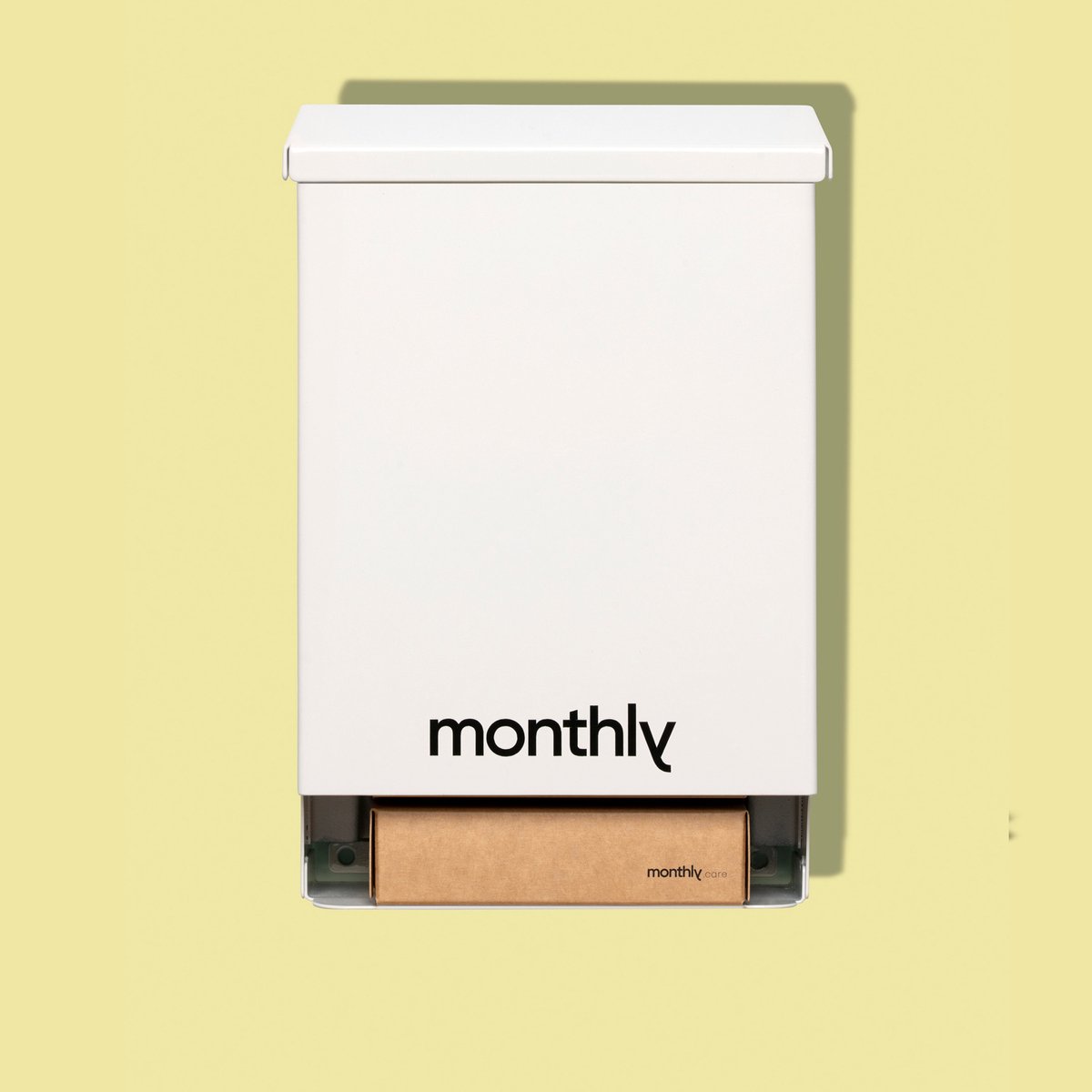 Dispenser voor menstruatieproducten [klein] - 222 x 148 x 90 mm [monthly.care]