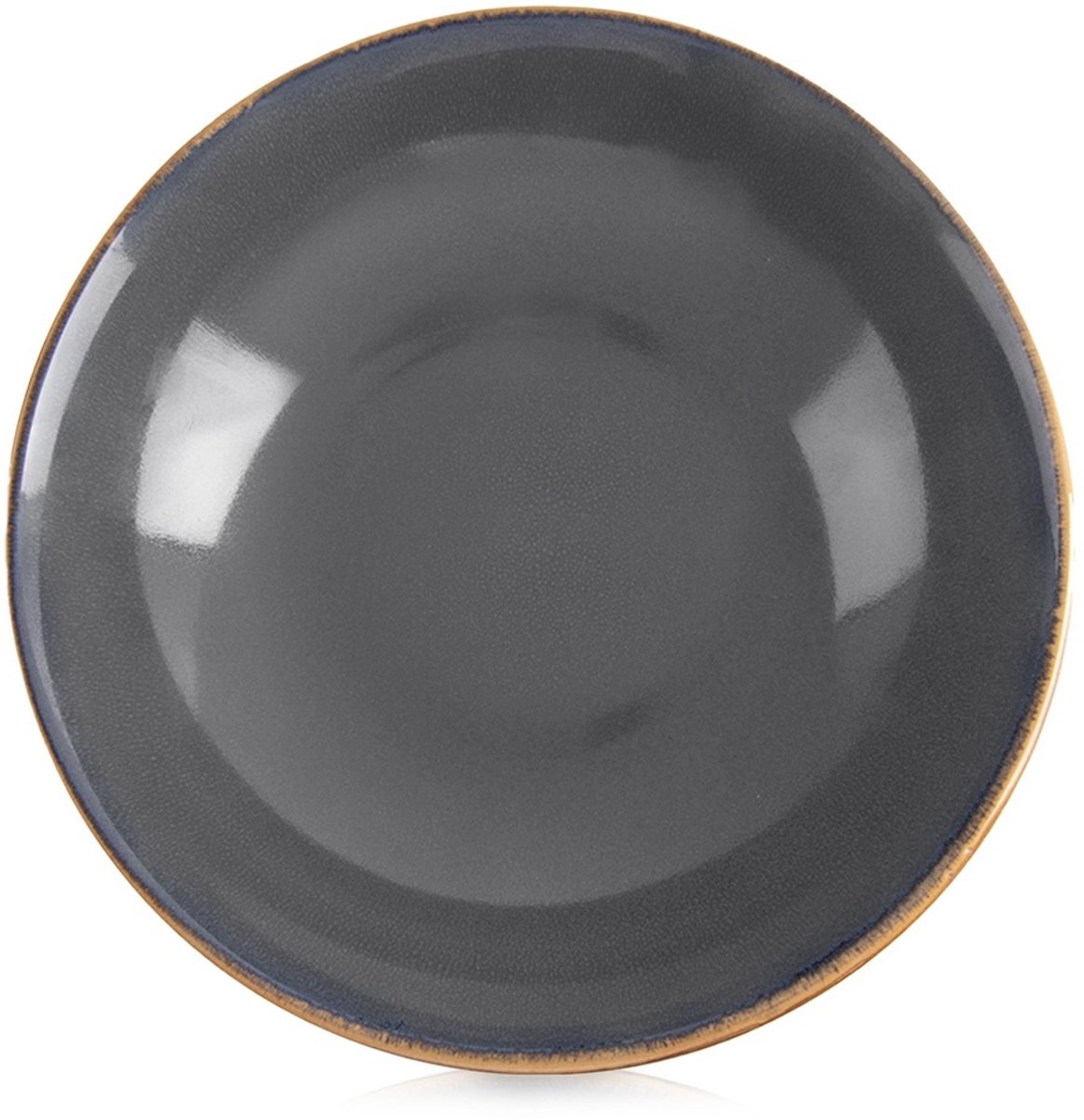 Diep Bord Keramiek Grijs 20,5cm - Soepbord - Diepe Borden - Pastabord
