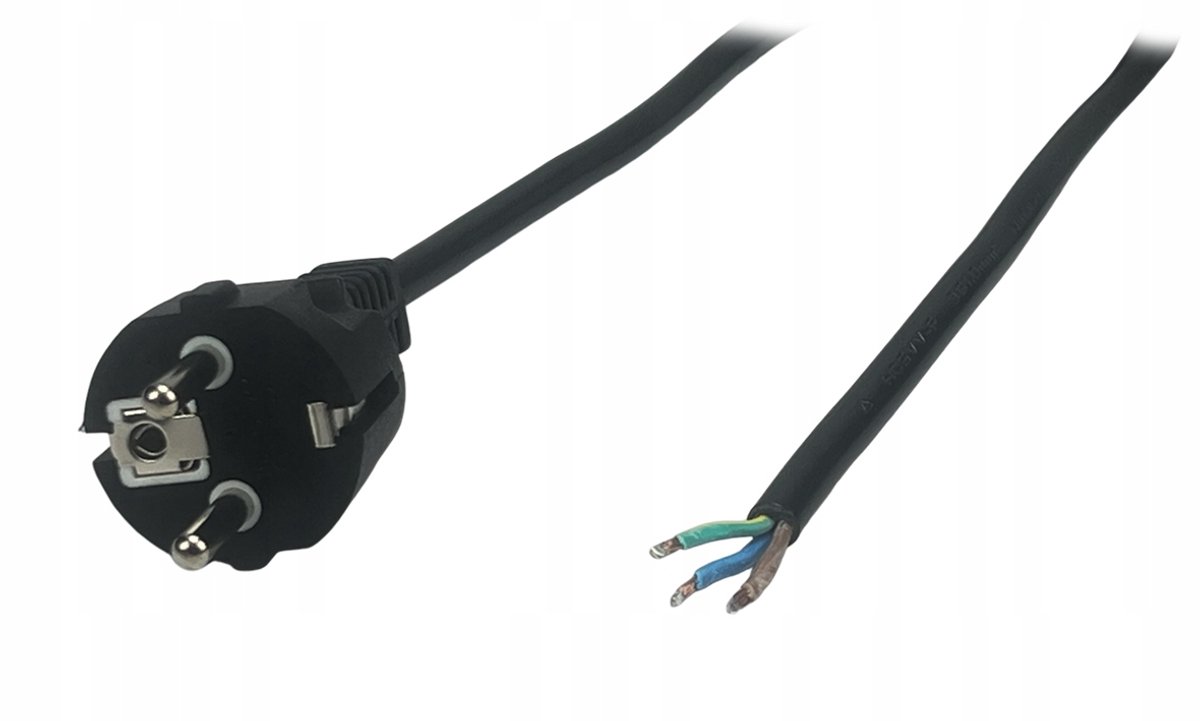 AC Stroomkabel 1.8m EU CEE7 16A 3x1.0mm2 Zwart