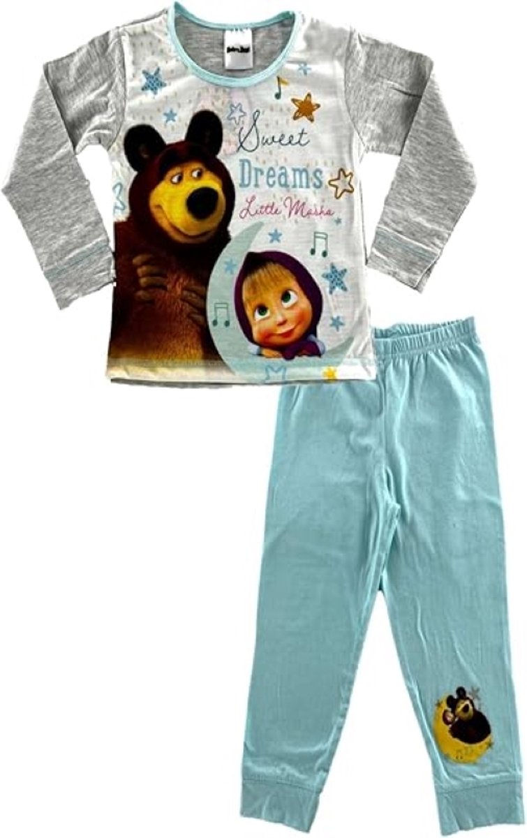 Masha en de Beer Pyjama Maat 86/92 Katoen Meisjespyjama bol