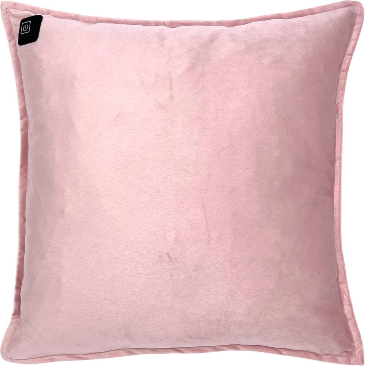 Warmpi® Draadloos Warmtekussen incl. Warmpi® Powerbank (10.000mah) - Fluweel Roze - Het elektrisch verwarmde kussen heeft ook kabel van 3m voor opwarming via stopcontact of USB Poort - 3 warmtestanden - Afmeting 45x45 cm -Mooie en Zachte Velvet stof