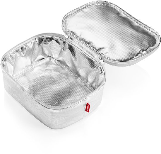 Reisenthel Coolerbag M Pocket Koeltas - 4,5L - Silver Crackle Zilver van Reisenthel — afbeelding 3