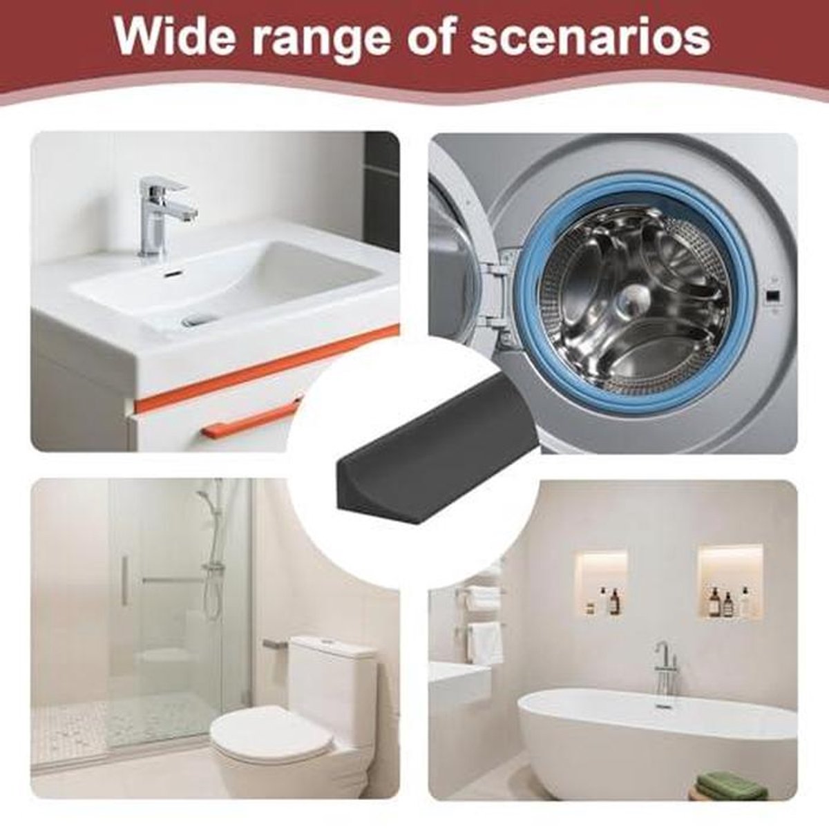 Siliconen Douchellip van 200 cm - Waterstopper en Waterbescherming voor Badkamers en Keukens