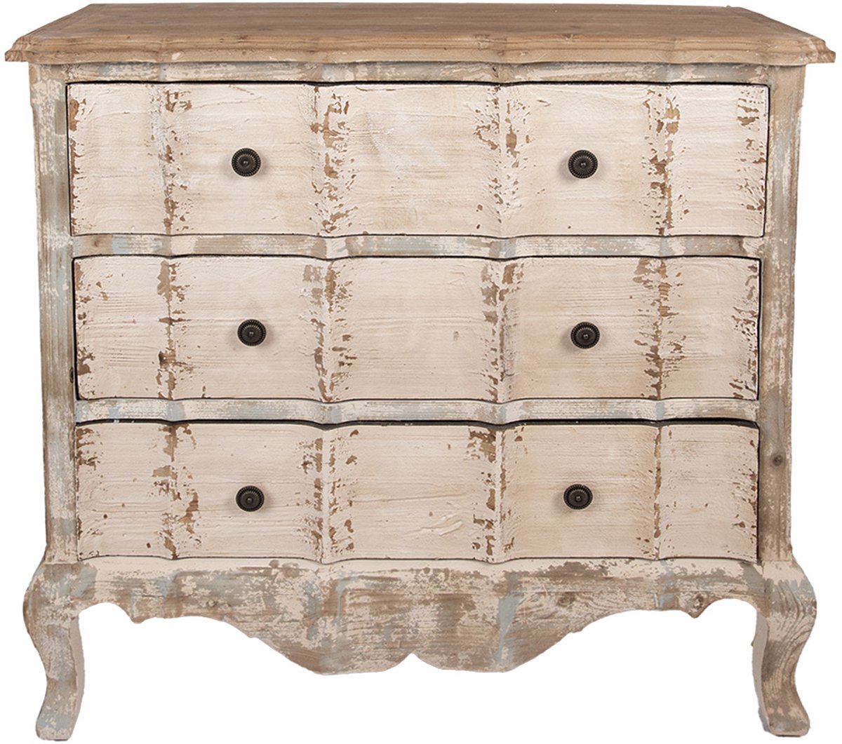 Clayre & Eef Ladekast 95x38x90 cm Beige Hout