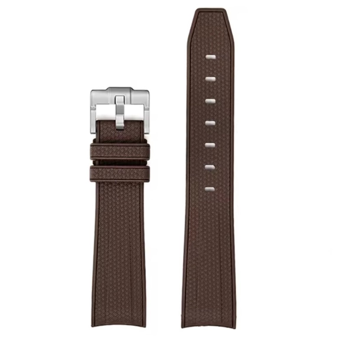 Actie4you® - Horlogeband Geschikt voor Omega MoonSwatch - Swatch - Rolex - SEIKO - Speedmaster - Rubberen horlogeband met perfecte pasvorm - 20mm - Bruin